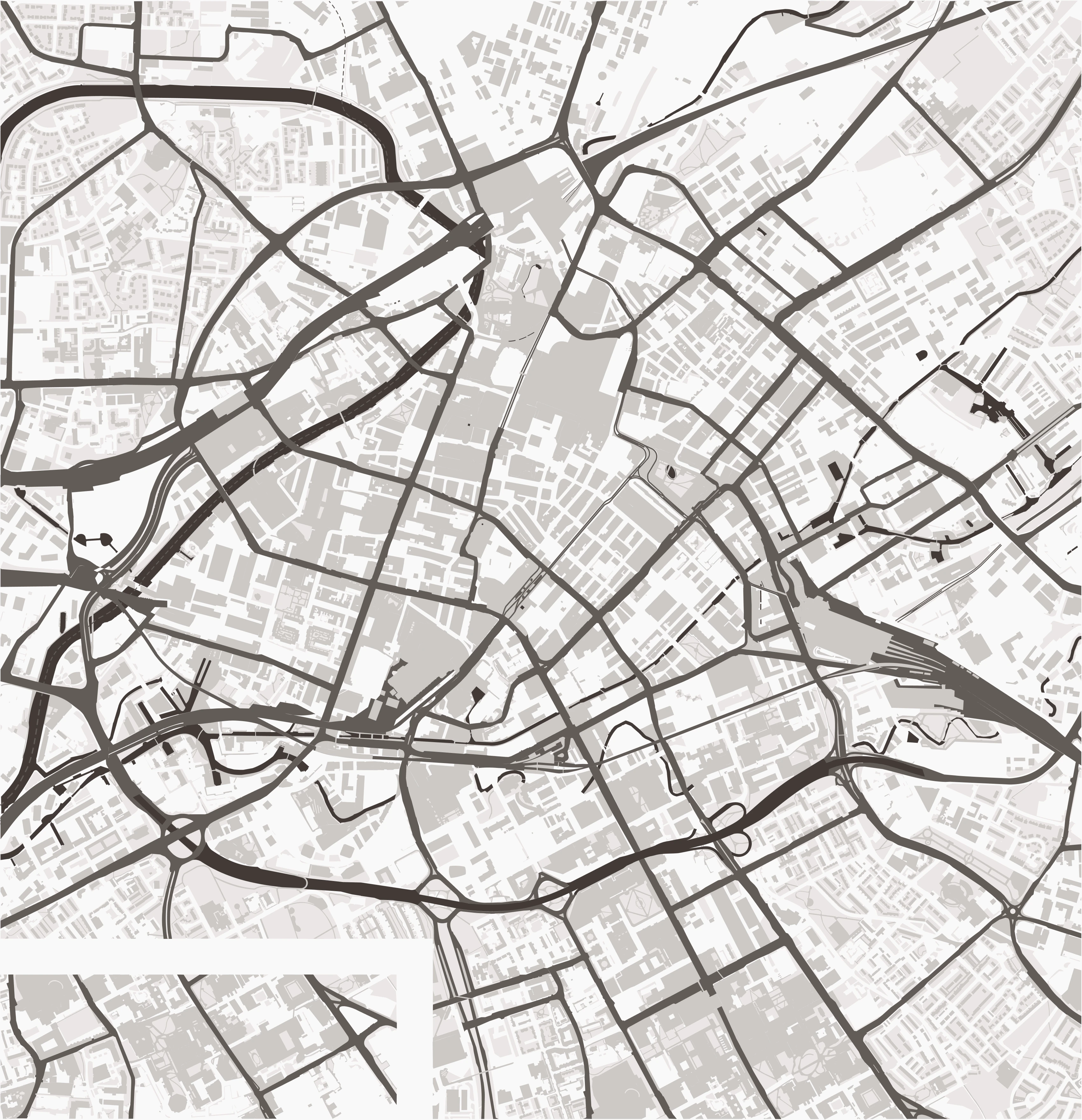 A map of Manchester city centre